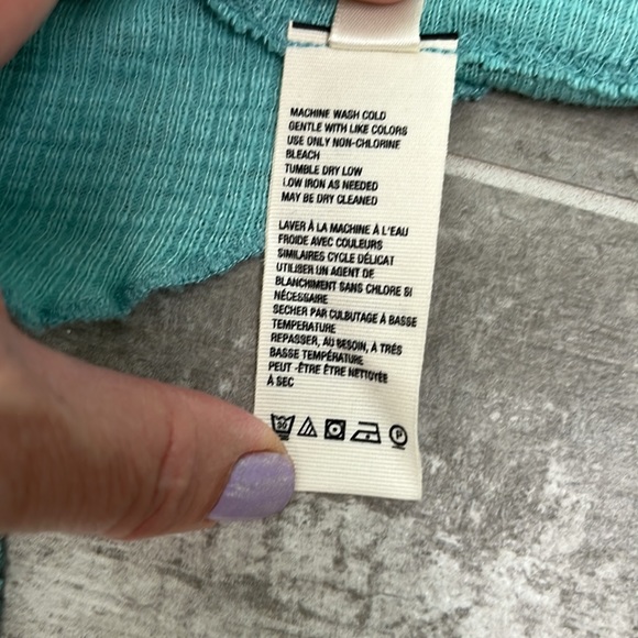 FREE PEOPLE WE THE FREE Dream Weaver Tank Tahiti Breeze Top Size Small NWT - Picture 6 of 10